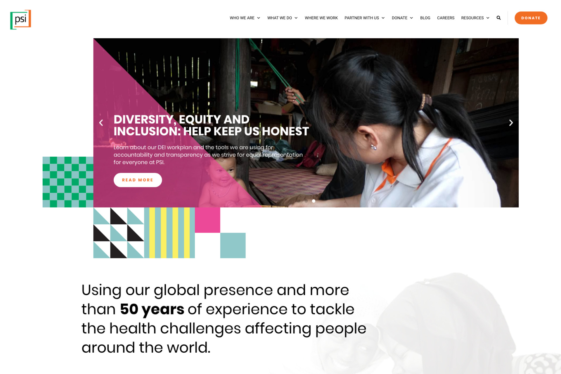 PSI 50th anniversary rebrand